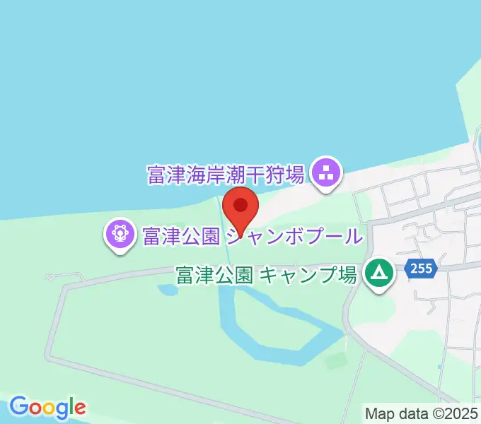 富津公園 野外劇場の地図