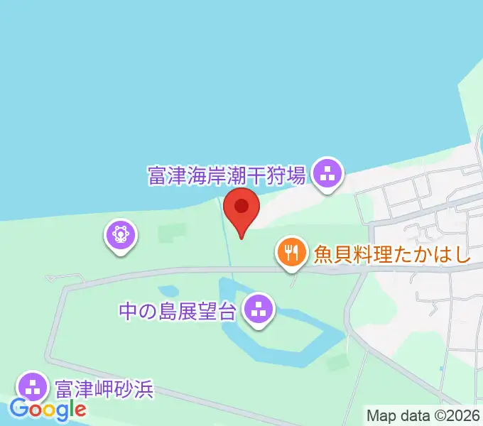 富津公園 野外劇場の地図