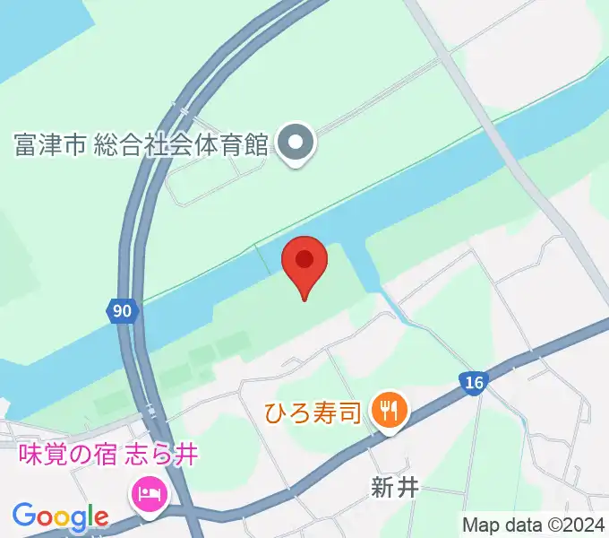 富津公民館の地図