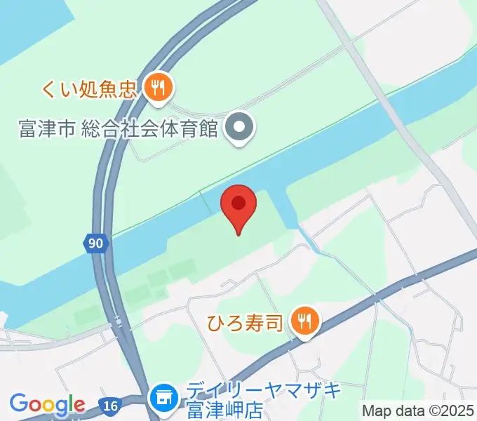 富津公民館の地図
