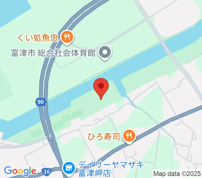 富津公民館の地図