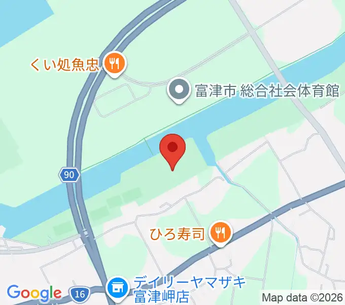 富津公民館の地図