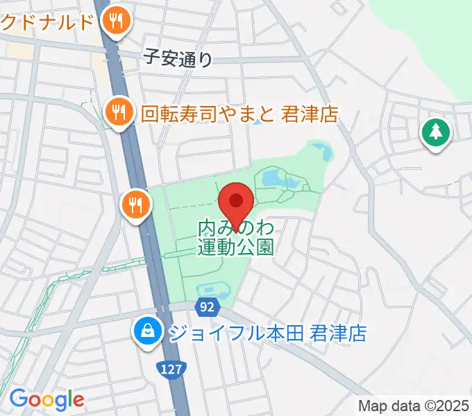 内みのわ運動公園市民体育館の地図