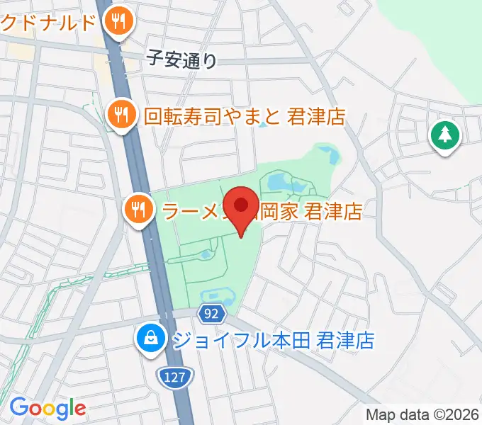 内みのわ運動公園市民体育館の地図