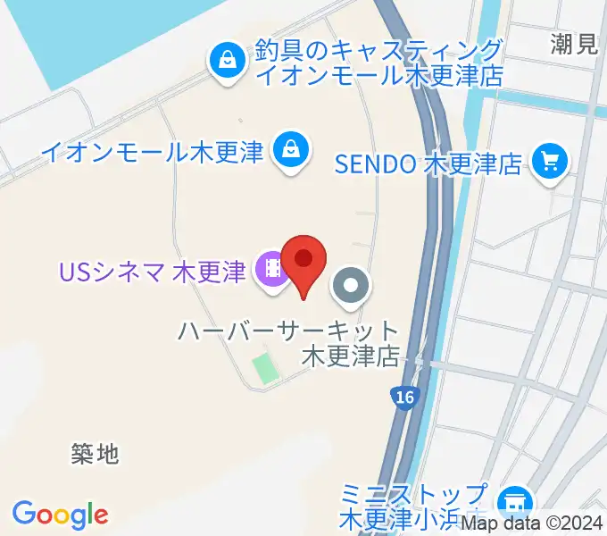 新星堂 イオンモール木更津店の地図