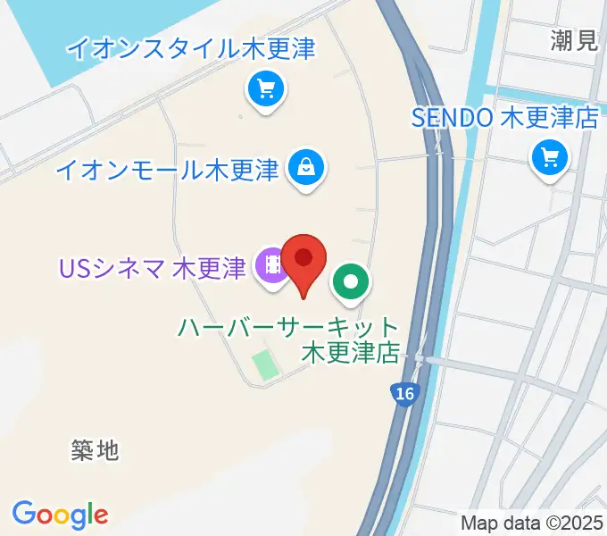 新星堂 イオンモール木更津店の地図