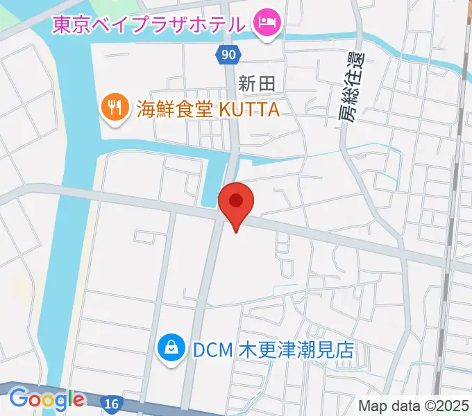 木更津市民体育館の地図