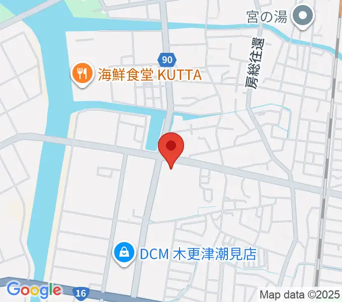 木更津市民体育館の地図