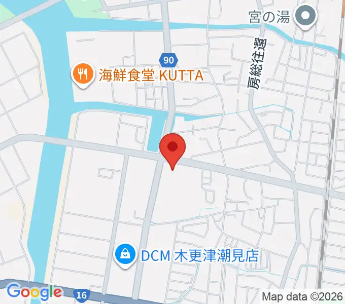 木更津市民体育館の地図