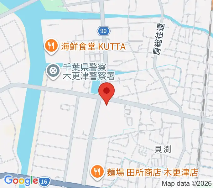 木更津市民体育館の地図
