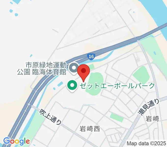 ゼットエーオリプリスタジアムの地図