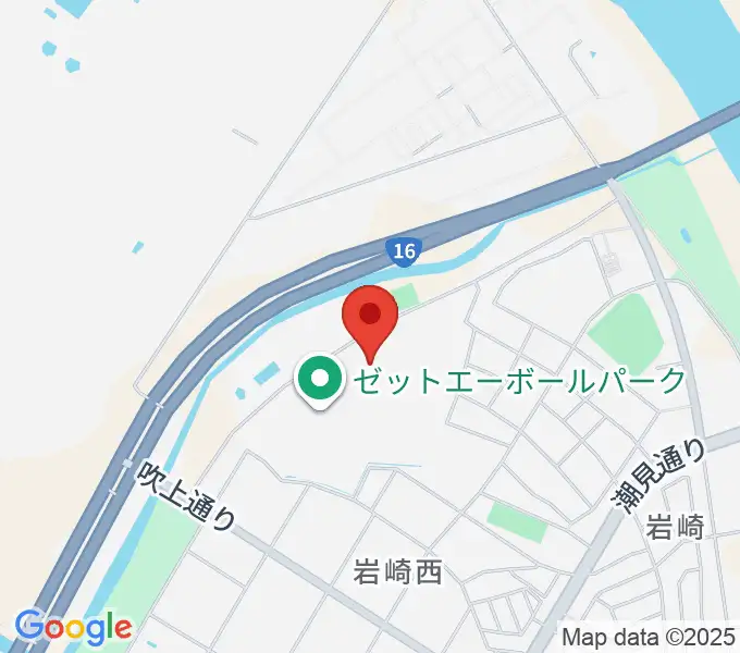 ゼットエーオリプリスタジアムの地図