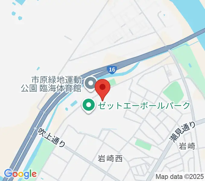 ゼットエーオリプリスタジアムの地図