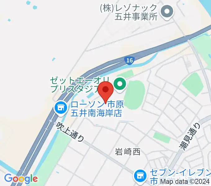 ゼットエーボールパークの地図