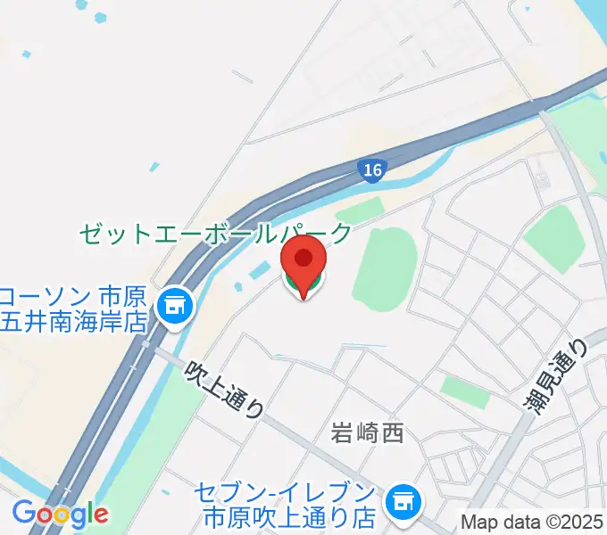 ゼットエーボールパークの地図