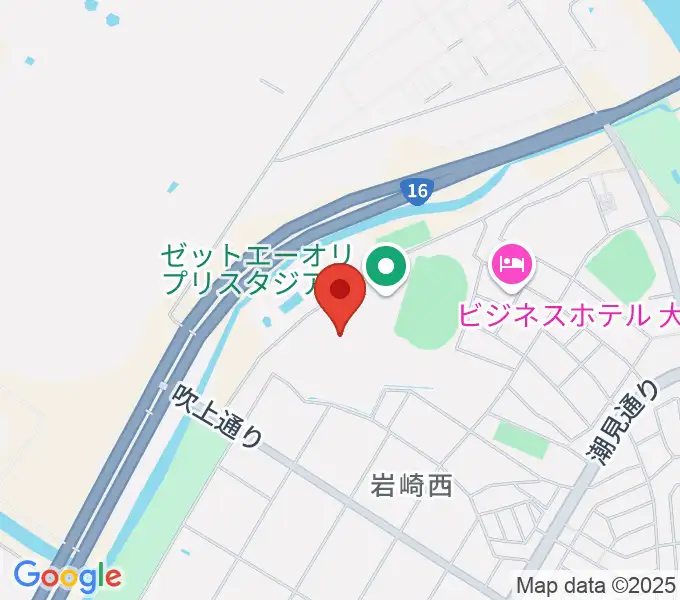 ゼットエーボールパークの地図