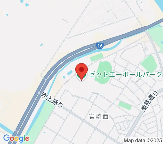 ゼットエーボールパークの地図