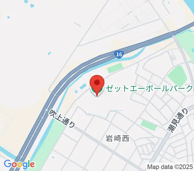 ゼットエーボールパークの地図