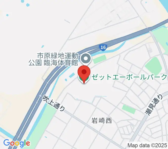 ゼットエーボールパークの地図
