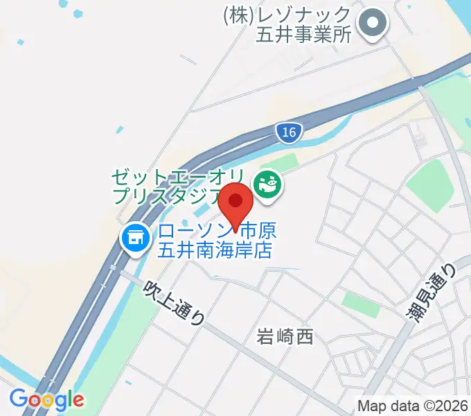 ゼットエーボールパークの地図