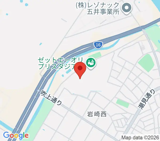 ゼットエーボールパークの地図