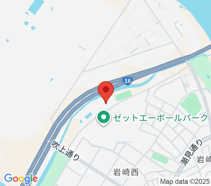 市原市臨海体育館の地図