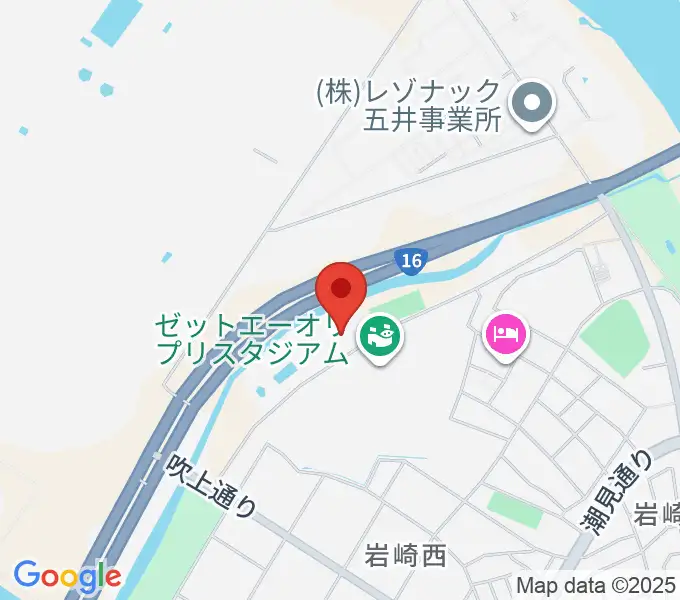 市原市臨海体育館の地図