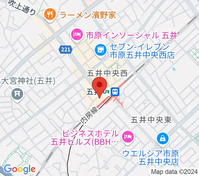 サンプラザ市原の地図