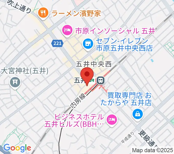 サンプラザ市原の地図