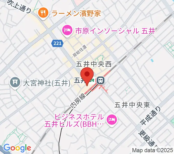 サンプラザ市原の地図