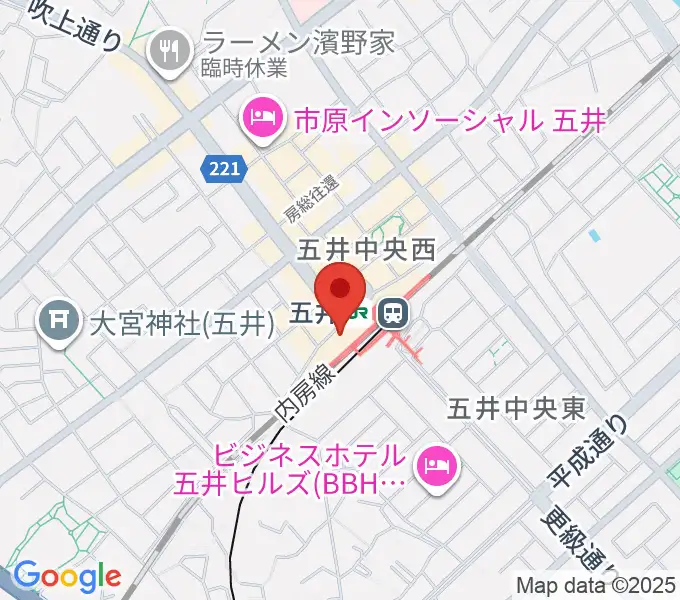 サンプラザ市原の地図