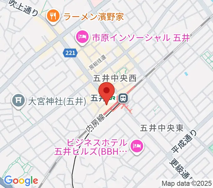 サンプラザ市原の地図