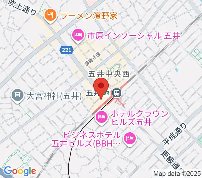 サンプラザ市原の地図