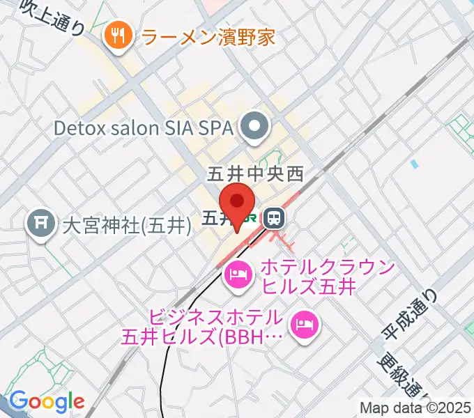サンプラザ市原の地図
