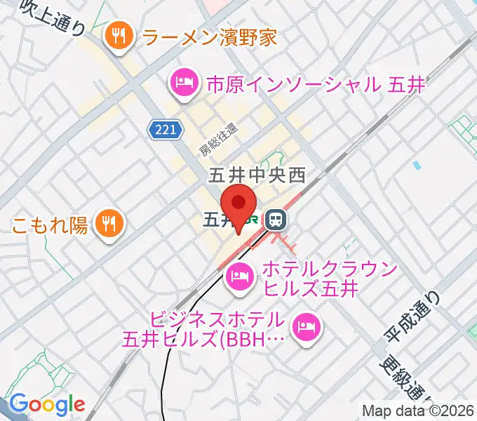 サンプラザ市原の地図
