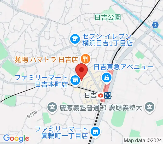 グリーンヒル音楽スタジオの地図