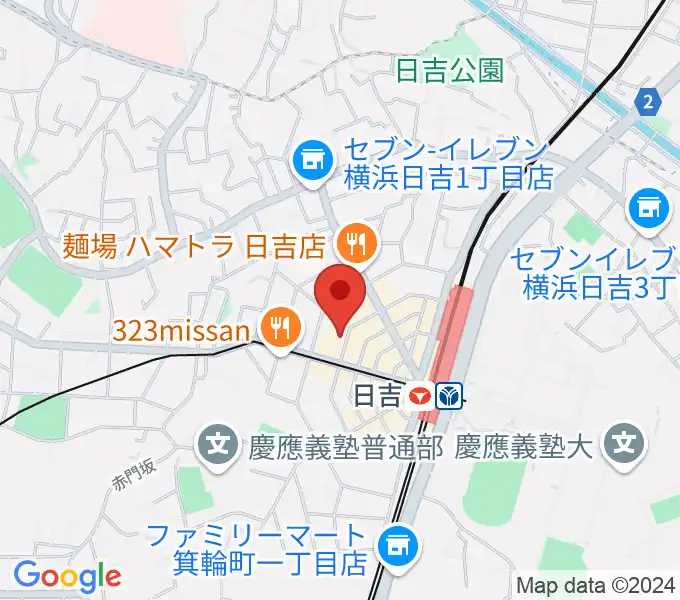 グリーンヒル音楽スタジオの地図