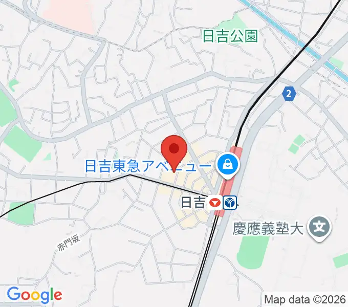 グリーンヒル音楽スタジオの地図