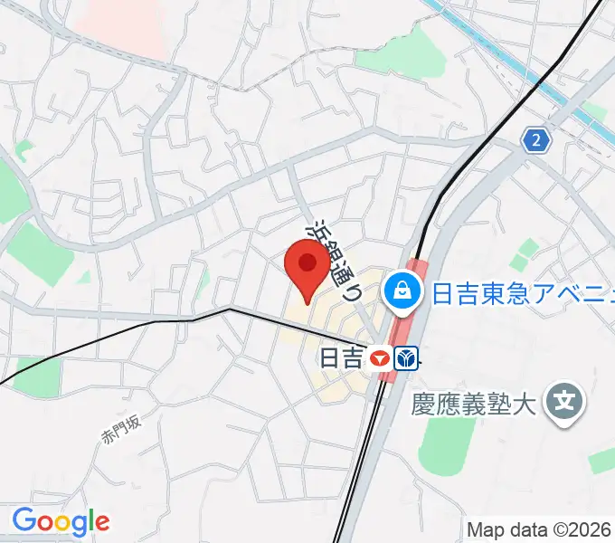 グリーンヒル音楽スタジオの地図