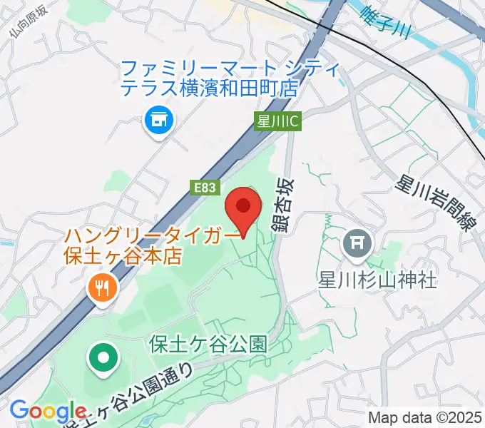 保土ケ谷公園体育館の地図