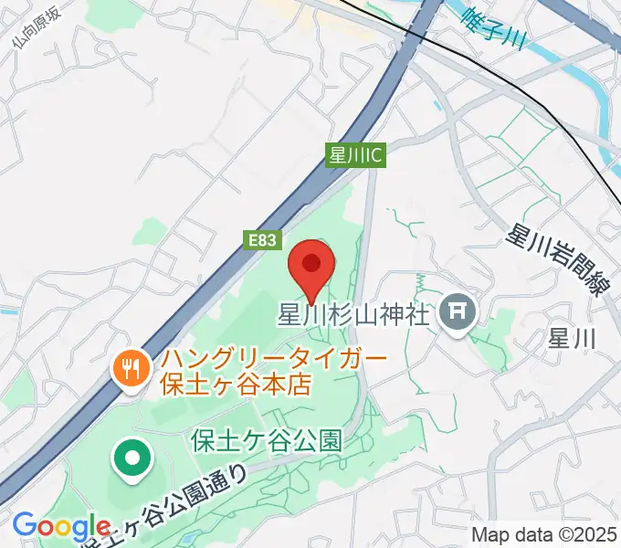 保土ケ谷公園体育館の地図