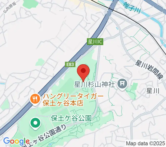保土ケ谷公園体育館の地図