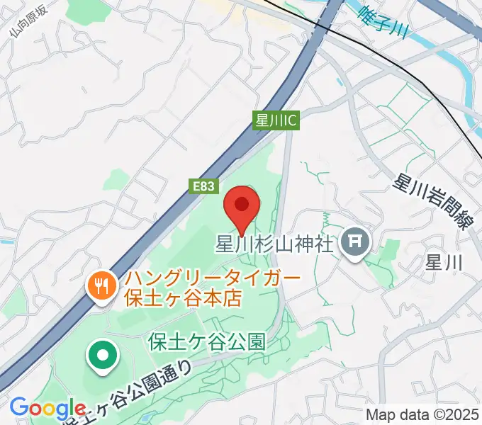 保土ケ谷公園体育館の地図