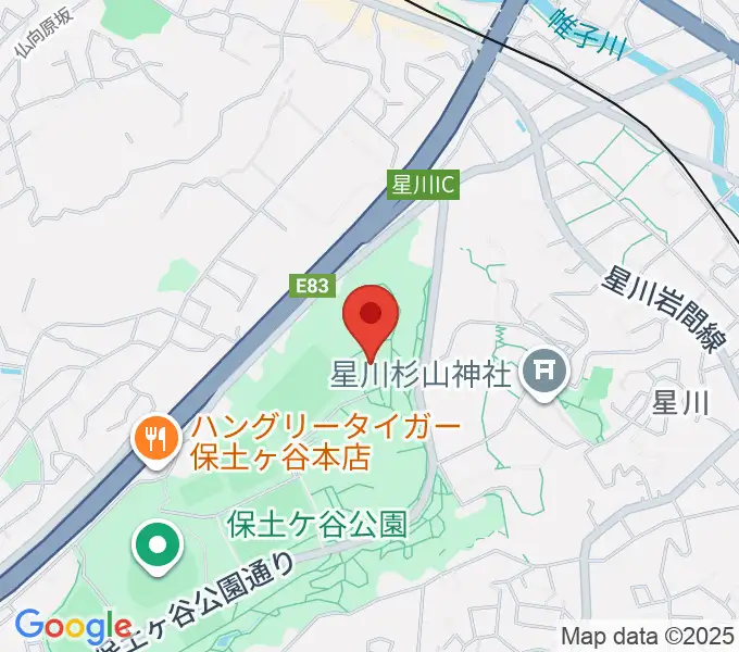 保土ケ谷公園体育館の地図