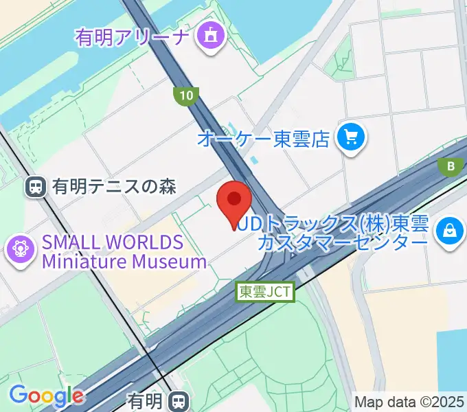 有明四季劇場の地図