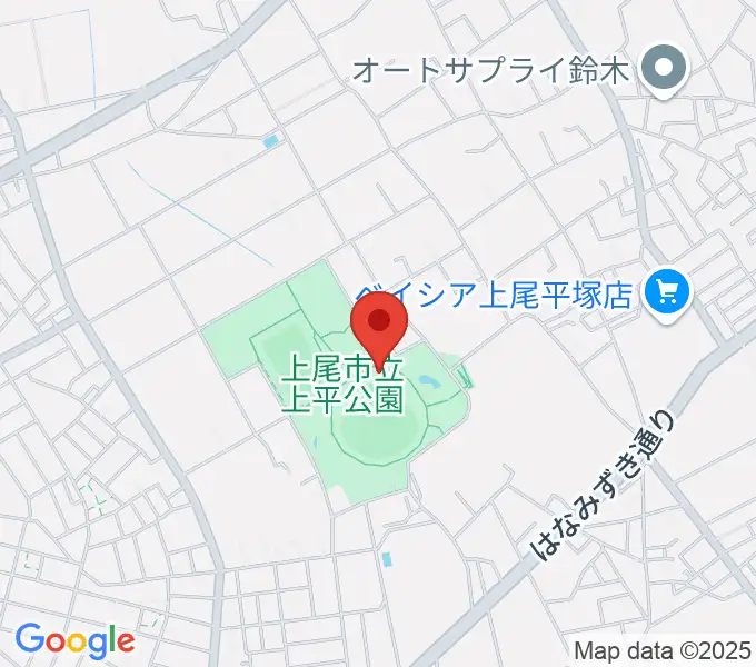 UDトラックス上尾スタジアムの地図