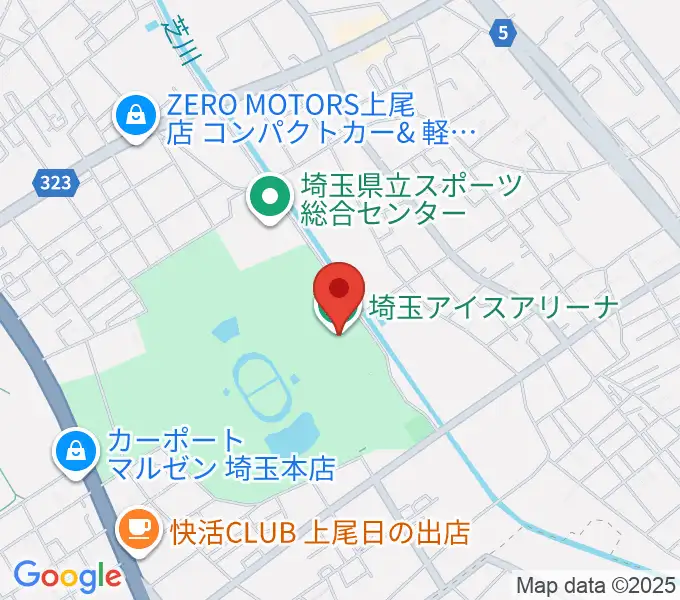 埼玉アイスアリーナの地図