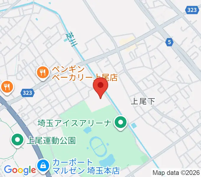 埼玉県立スポーツ総合センターの地図