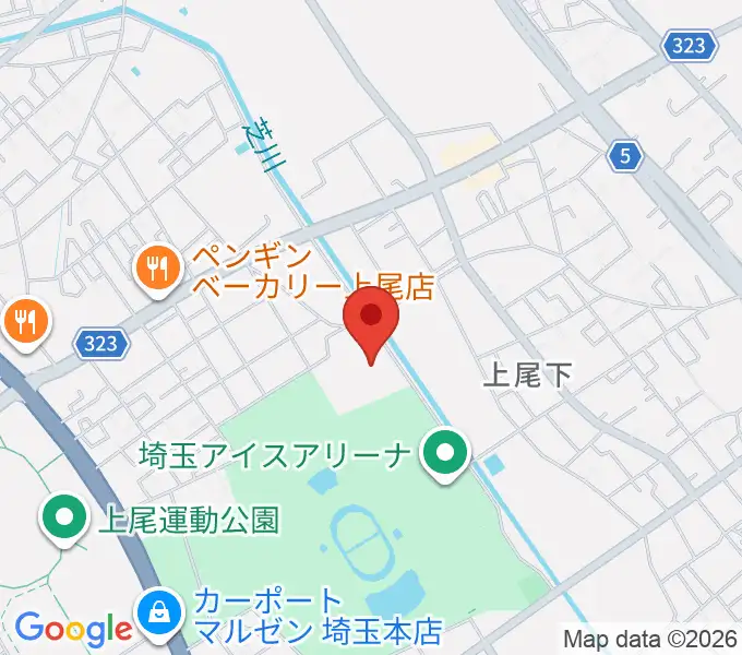 埼玉県立スポーツ総合センターの地図