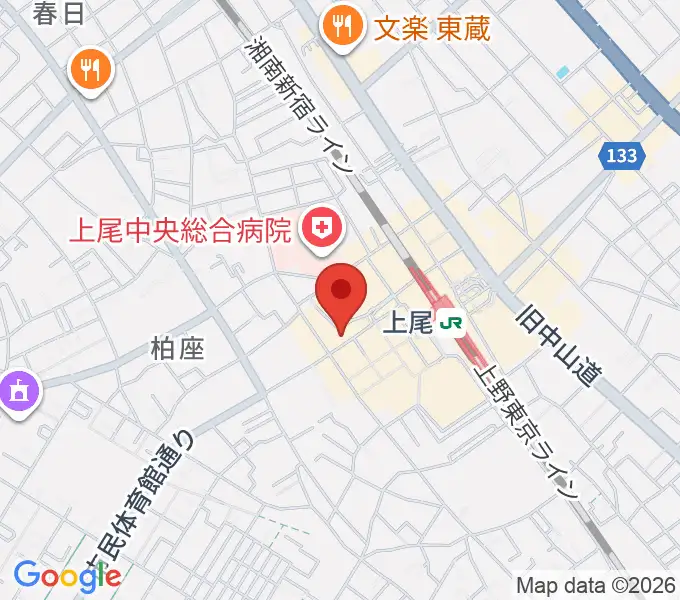 Dover Guitar Shopの地図